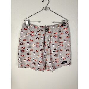 Barney Cools Mens Shorts Sunbathers Drawstring Sz 36 Pockets Unlined